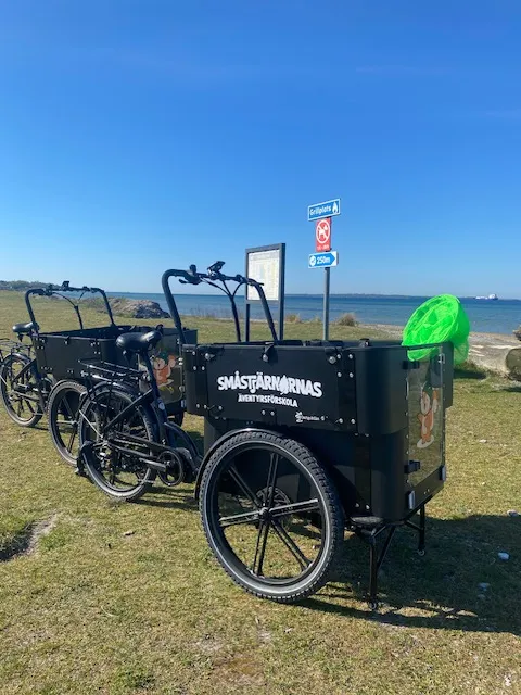 Med våra lådcyklar utforskar vi vårt närområde